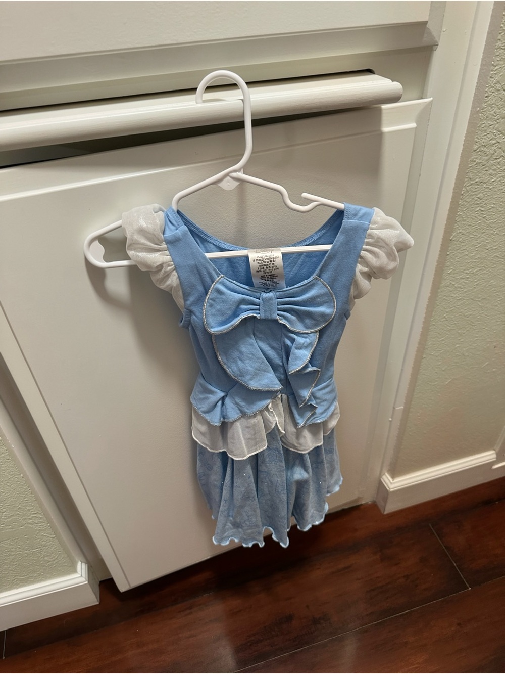 Official Cinderella - Light Blue Girls' Princess dress with Bow, size 2T